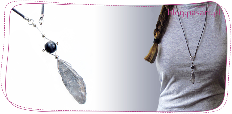 Jak zrobić minimalistyczny wisior z kwarcem? Szybki kurs diy na naszyjnik z kamieniem naturalnym
