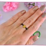 pierścionek z sercem